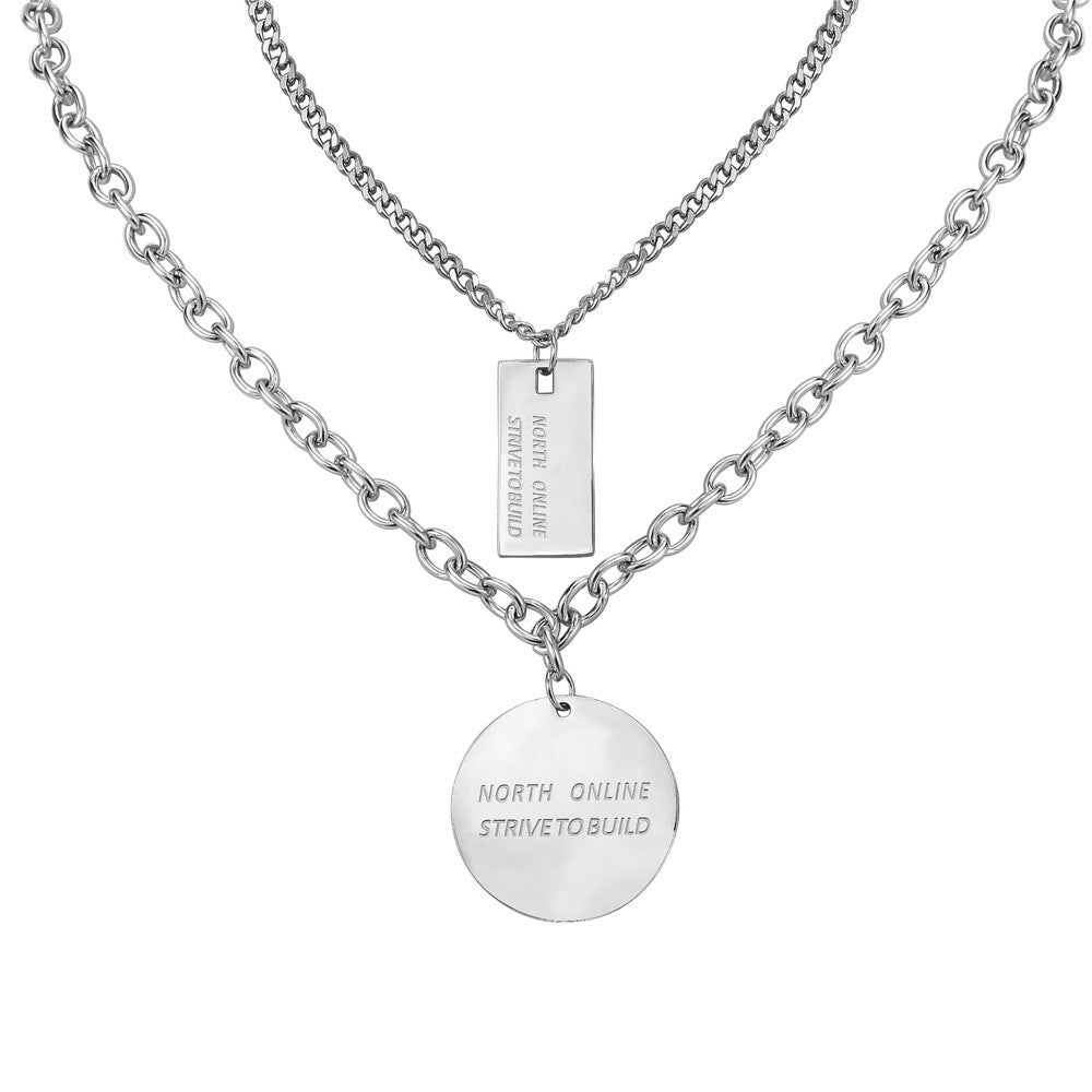 Titanium Steel Necklace Planderful Unisex Elegant Chain