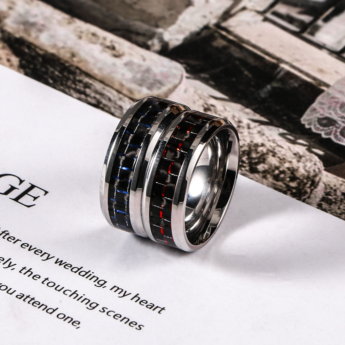 Drip Titanium Steel Stainless Steel Ring Men & Women Ring