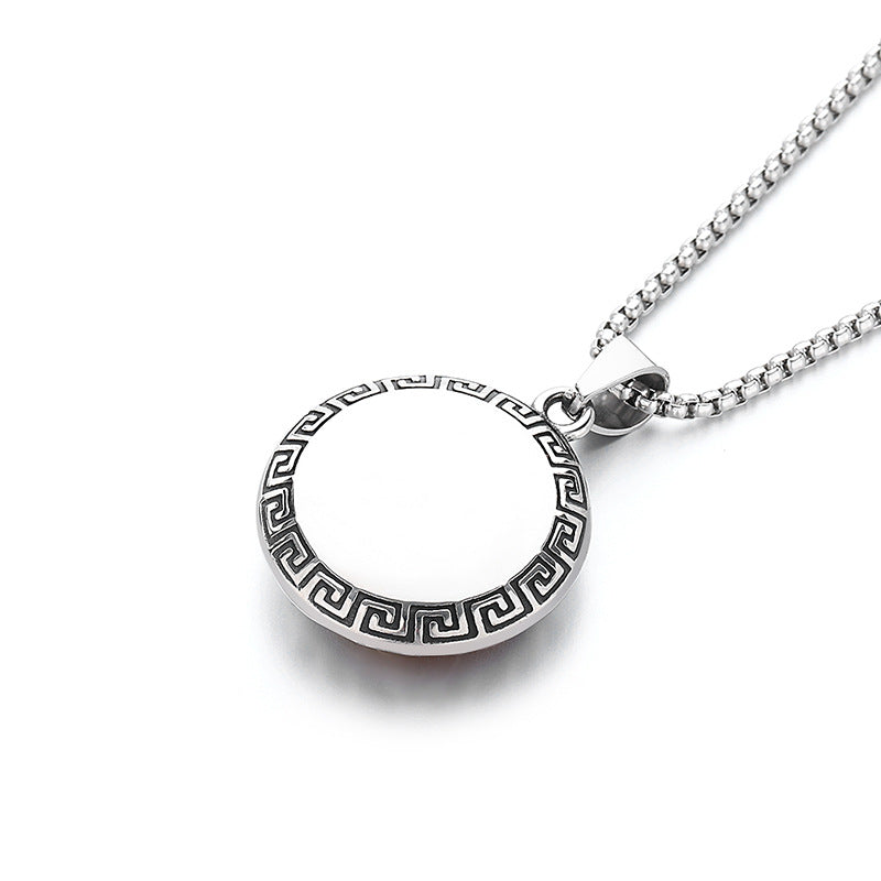 Zircon Necklace – Elegant Tibetan Guardian Thangka Design