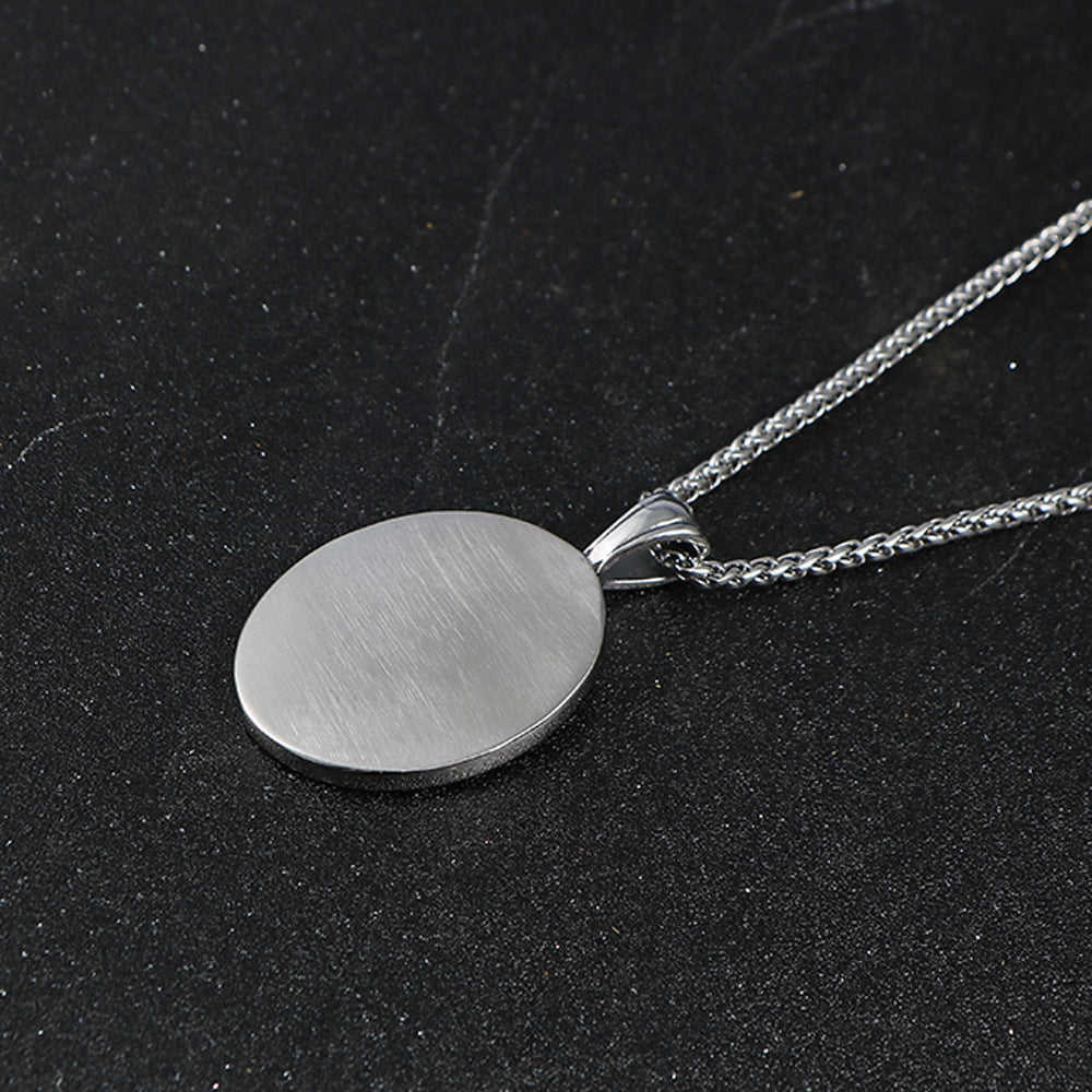 Retro Thorn Handle Nail Pendant Necklace for Men - Cross-Border Titanium Steel Hip-Hop Locomotive Style