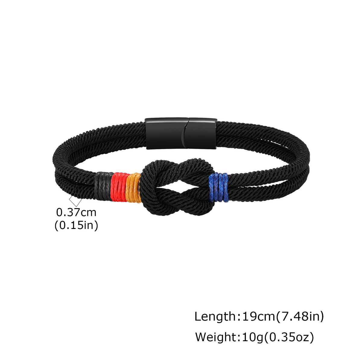 Magnetic Buckle Royal Blue Stainless Steel Bracelet Unisex