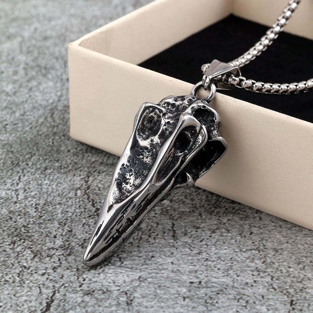 Vintage Skull Stainless Steel Men's Pendant Necklace