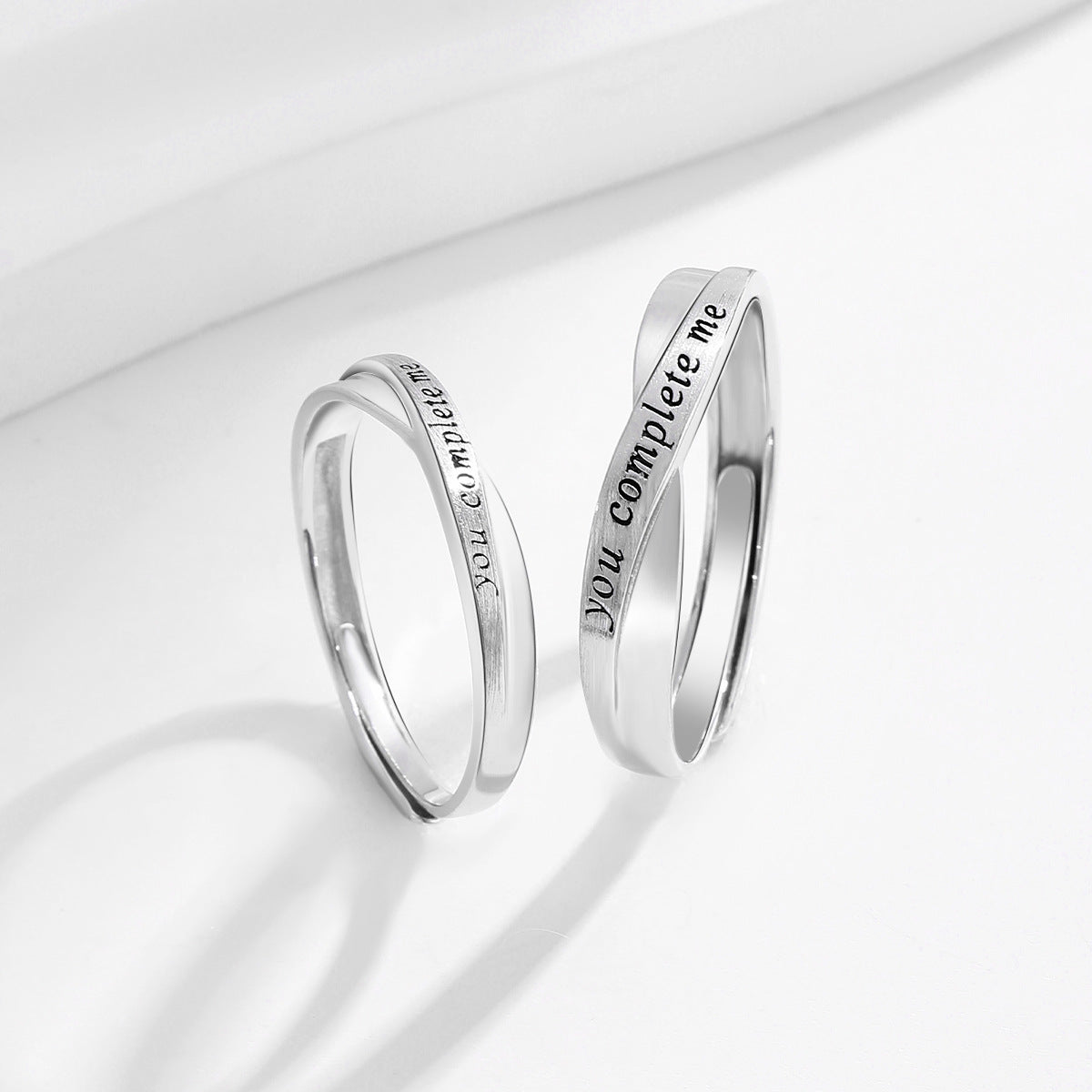 Planderful Everyday Genie – Complete Sterling Silver Couple Rings for Him and Her