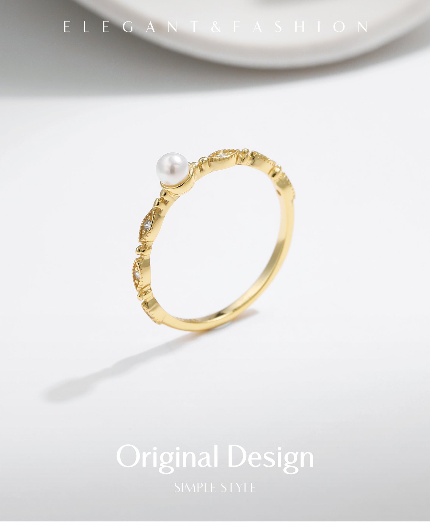 Planderful Everyday Genie Ring – Delicate Zircon-Set Elegance