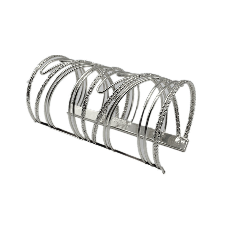 Bold Metal Statement Bracelet - Vienna Verve Collection