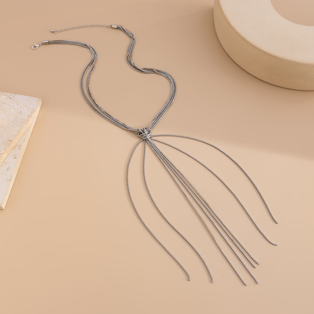 Planderful Vienna Verve Necklace – Fashionable Multi-Layer Y-Shaped Design