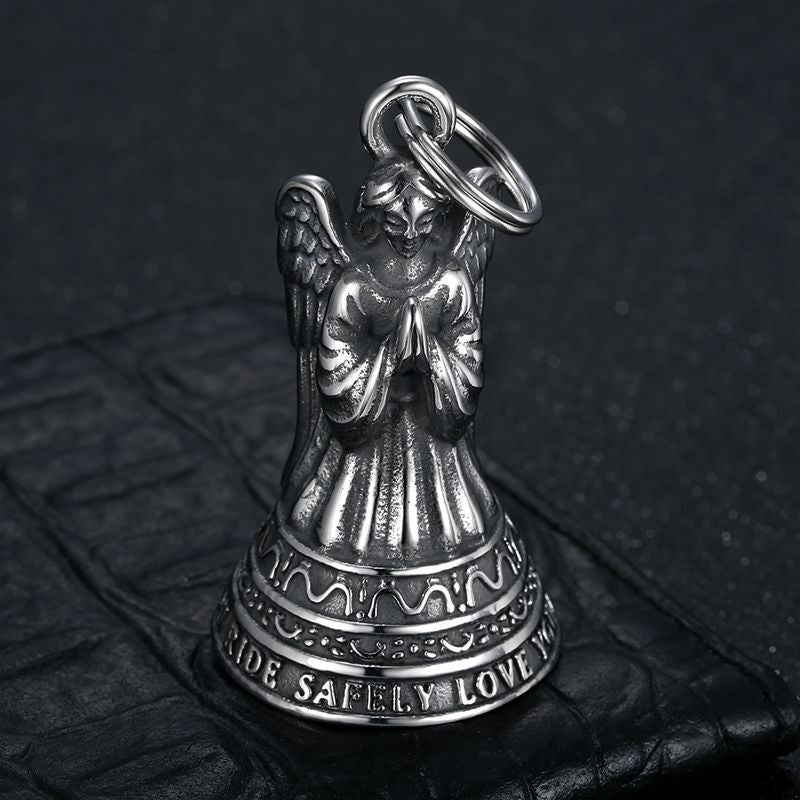 Vintage Angel Stainless Steel Pendant Necklace