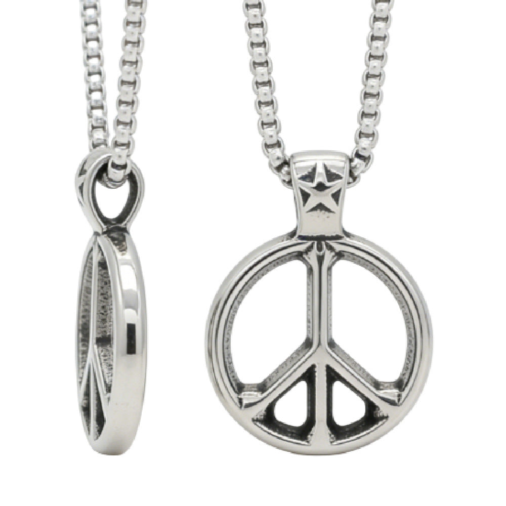 Peace Pendant For Unisex Style Retro Anti War Logo Shield By Planderful Everyday Genie