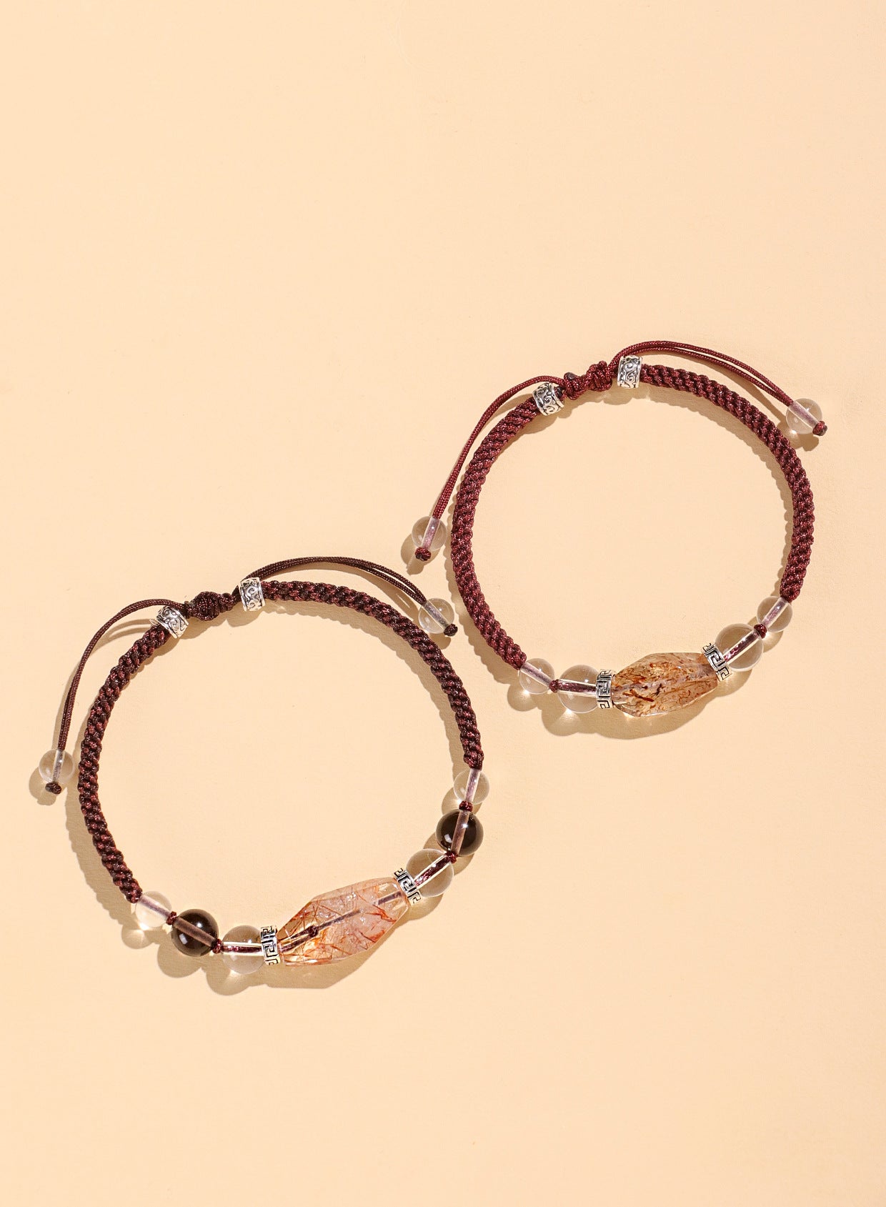 Planderful Fortune's Favor Bracelet – Elegant Hand-Woven Design with Crystals