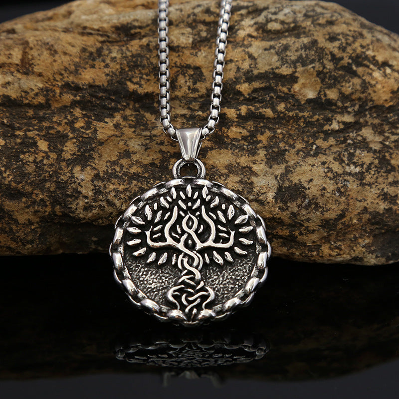 AliExpress New Hip Hop Tree of Life Titanium Steel Pendant