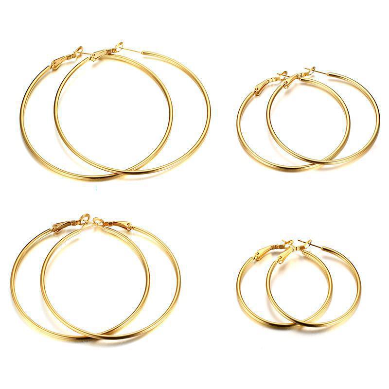 Large Stainless Steel Korean Fashionable Ear Rings Earrings