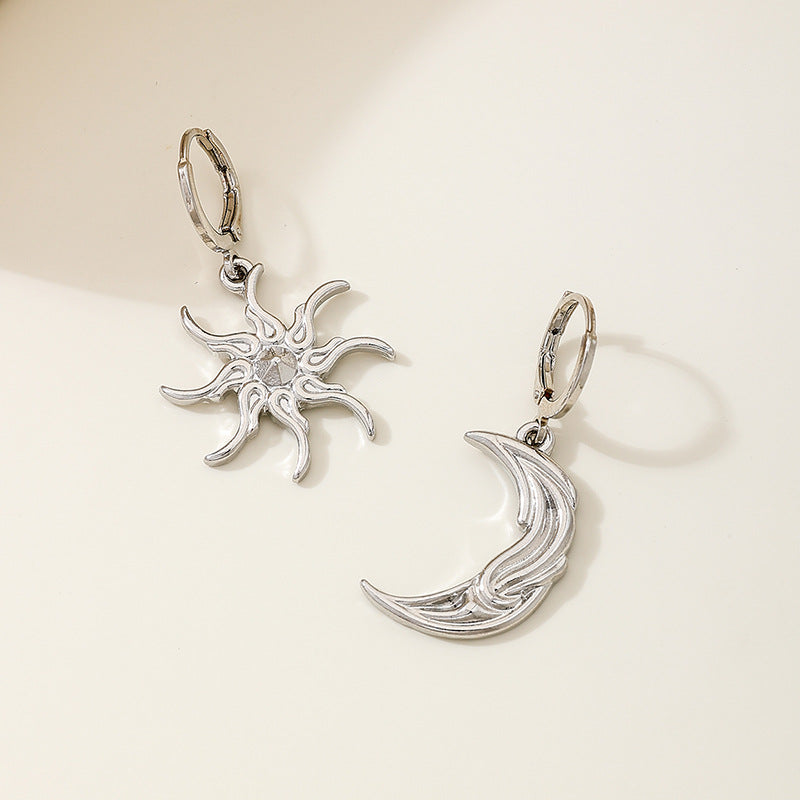 Planderful Vienna Verve Earrings – Unique Asymmetrical Star Moon Design