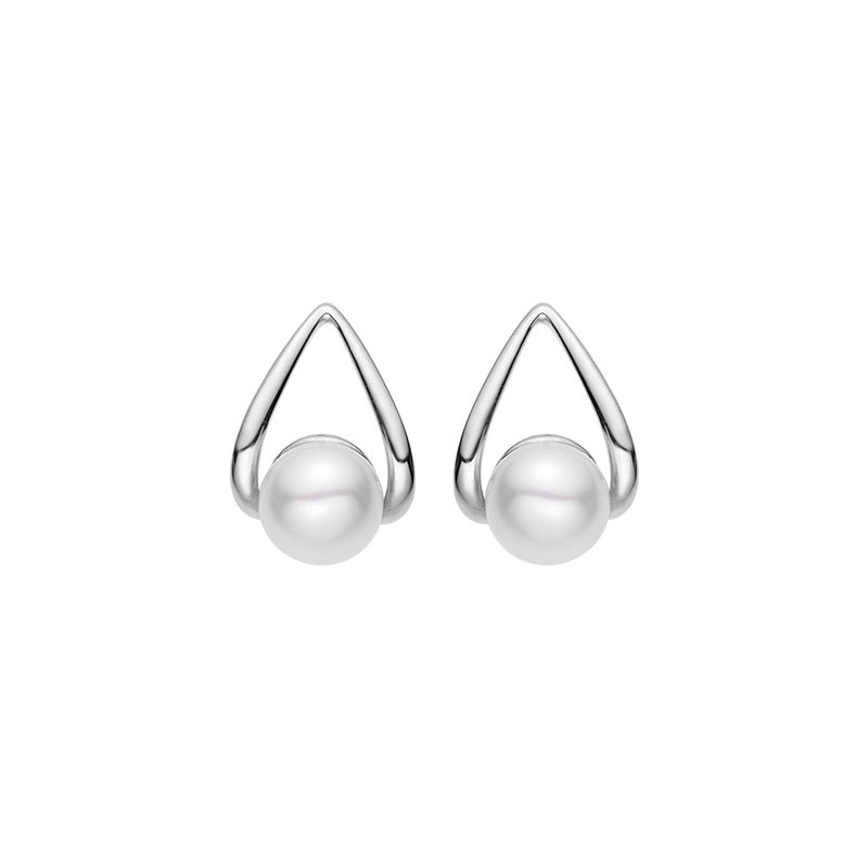 Pearl Earrings S925 Stud Earrings Silver Needle Wholesale