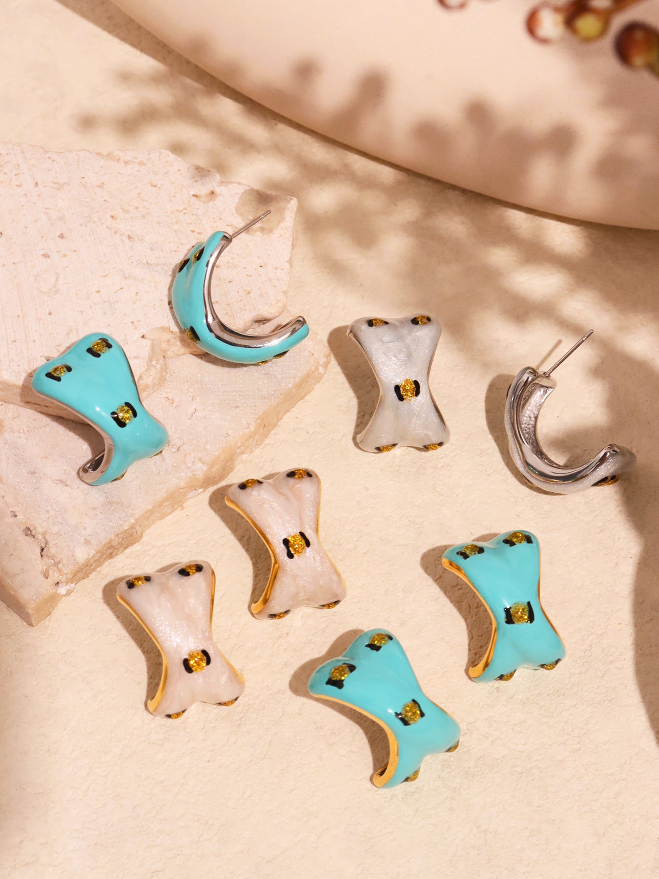 Planderful Stainless Steel Stud Earrings Fadeproof For Women