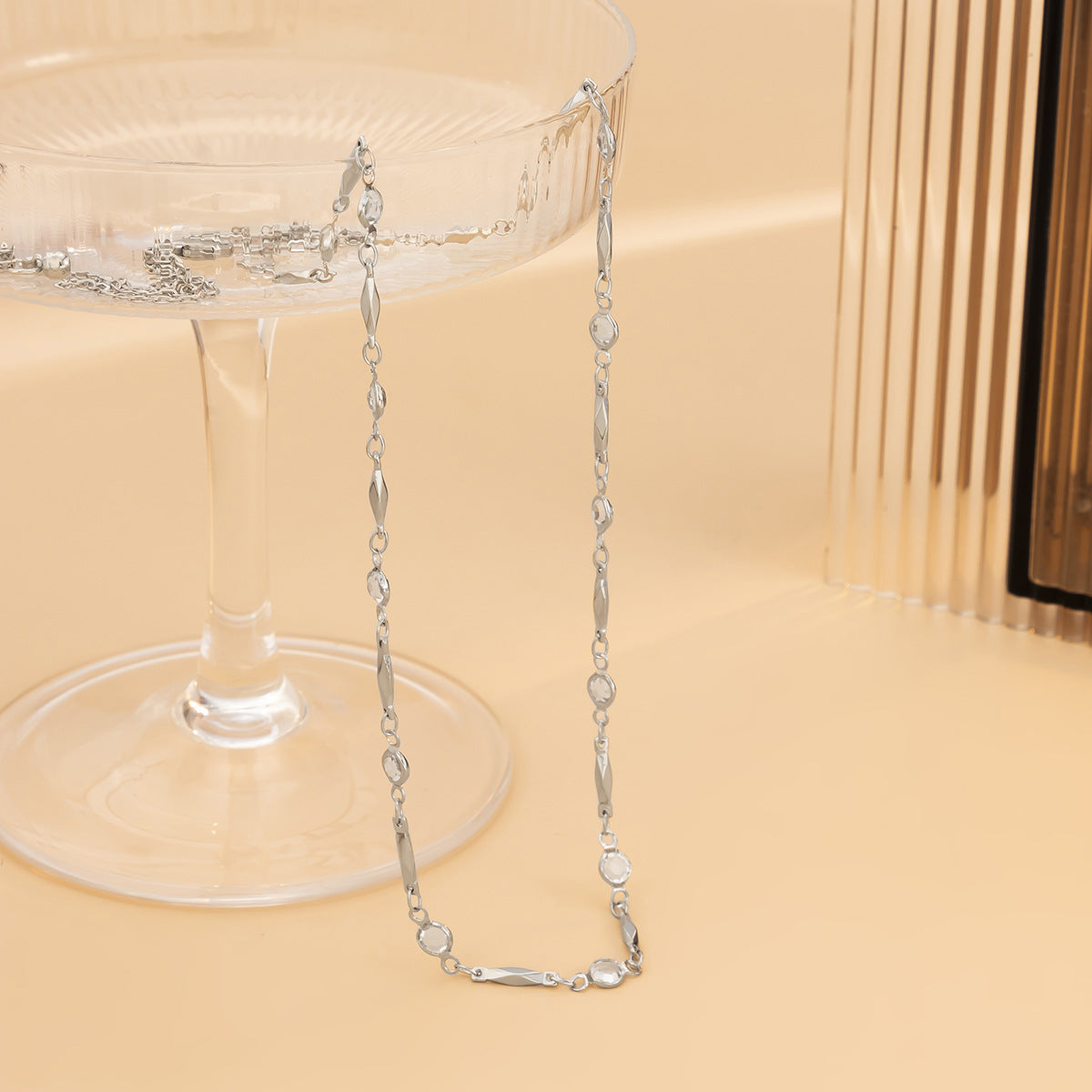 Creative Tassels Body Chain with Imitation Crystal Metal Chain - Vienna Verve Collection