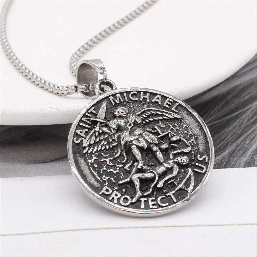 Greek Mythology Pendant Premium Titanium Steel Unisex Necklace By Planderful For Men And Women