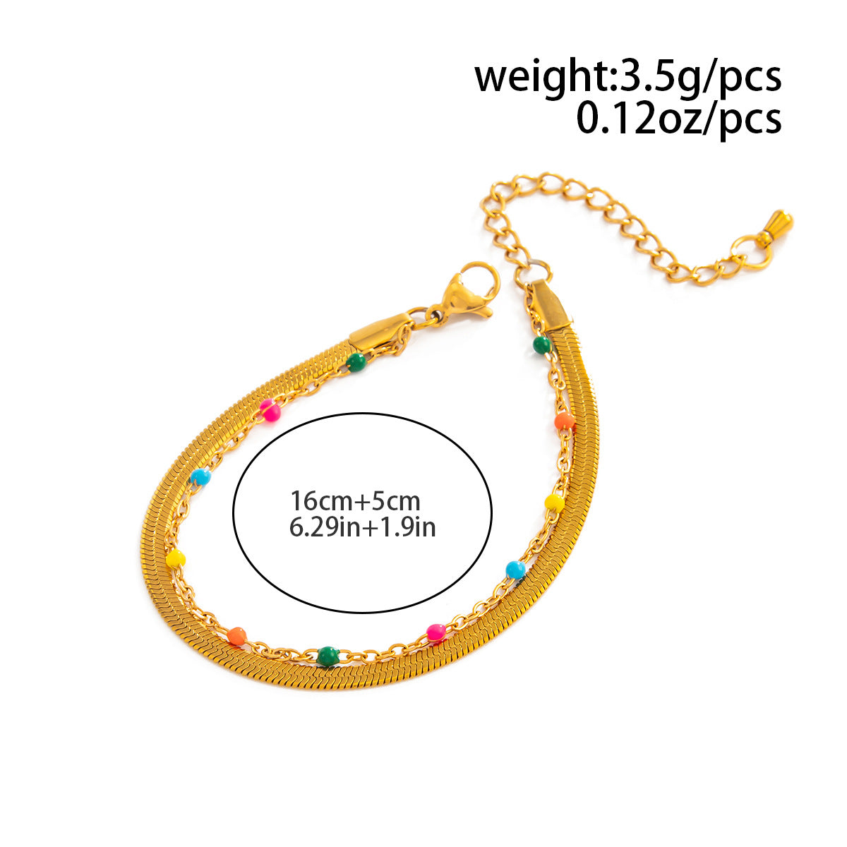 Planderful Vienna Verve Double Layer Snake Chain Stainless Steel Bracelet For Women Elegant Minimalist Statement Jewelry