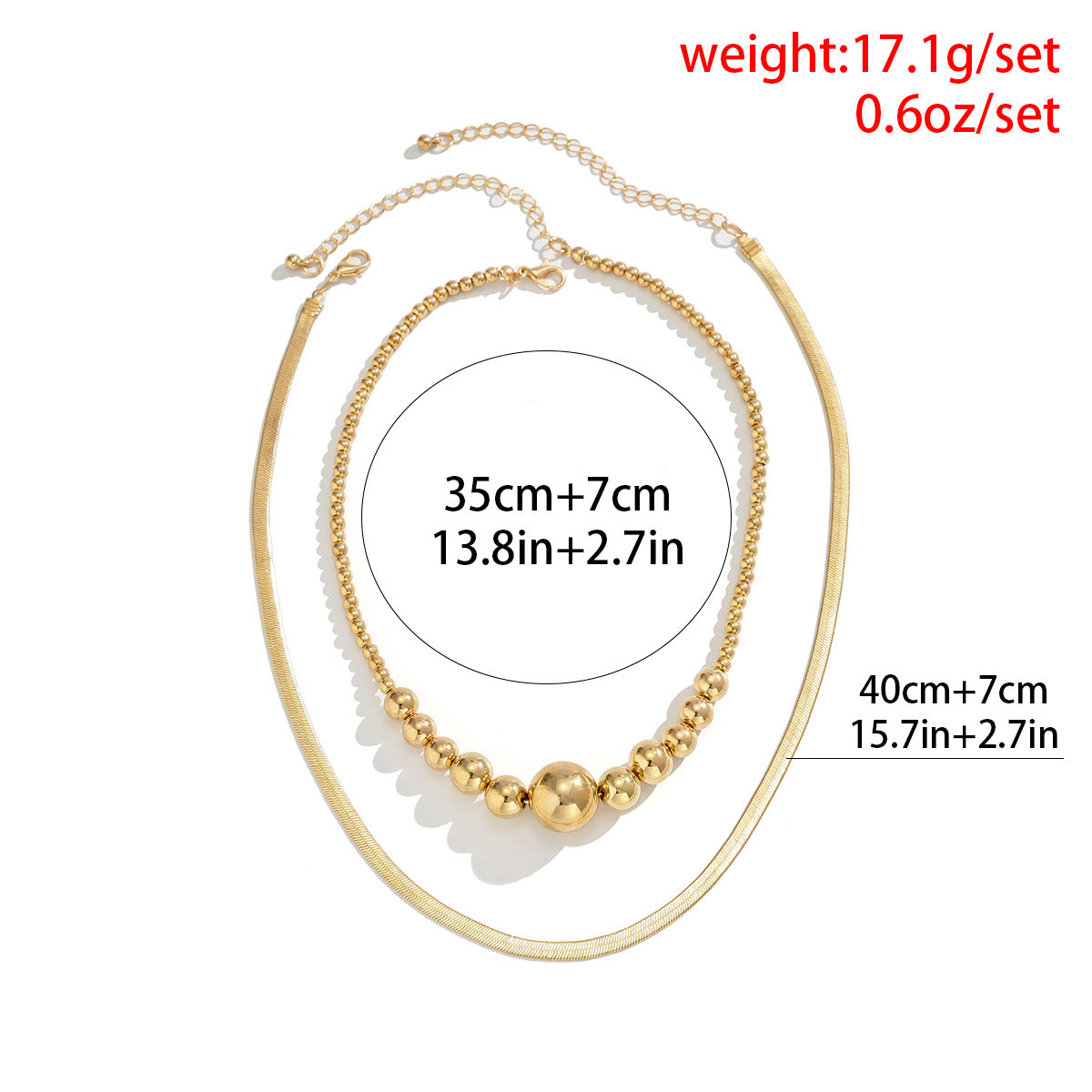 Planderful Snake Chain Necklace Vienna Verve Double Layer For Women Versatile Statement Jewelry
