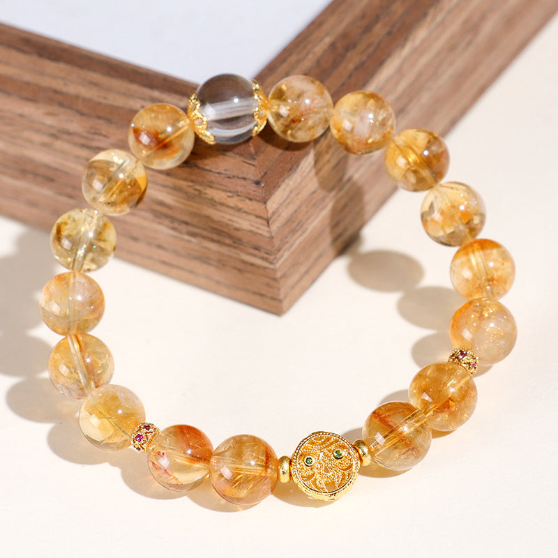 Planderful Fortune's Favor Bracelet – Elegant White Crystal Design