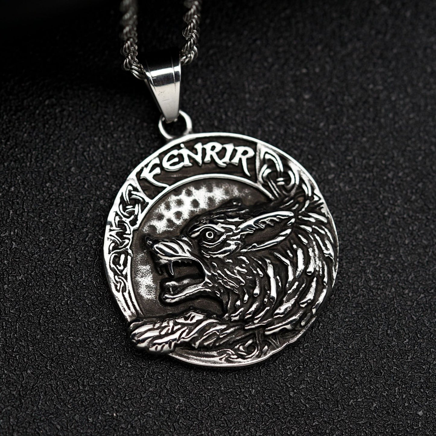 Steel Necklace – Vintage Nordic Pendant
