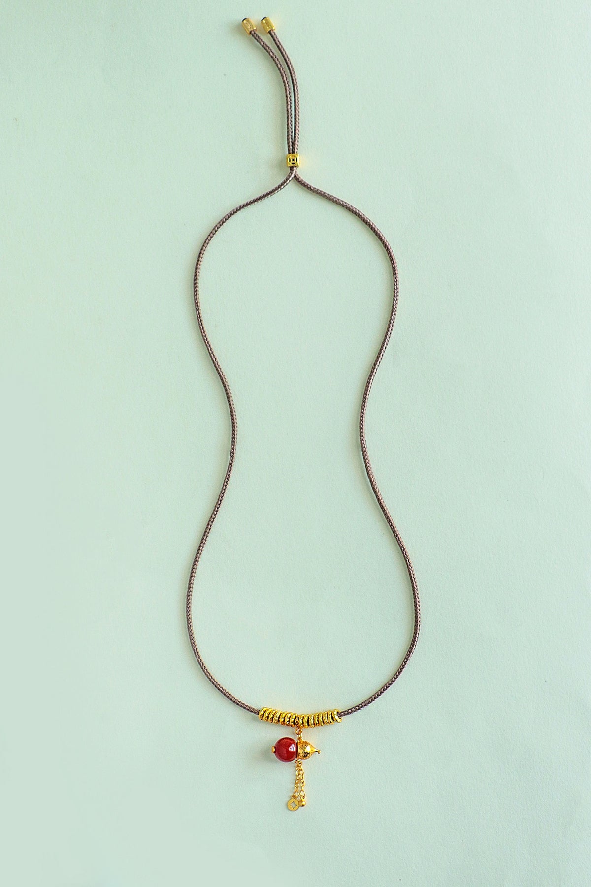 Sandalwood Gourd Pendant Necklace