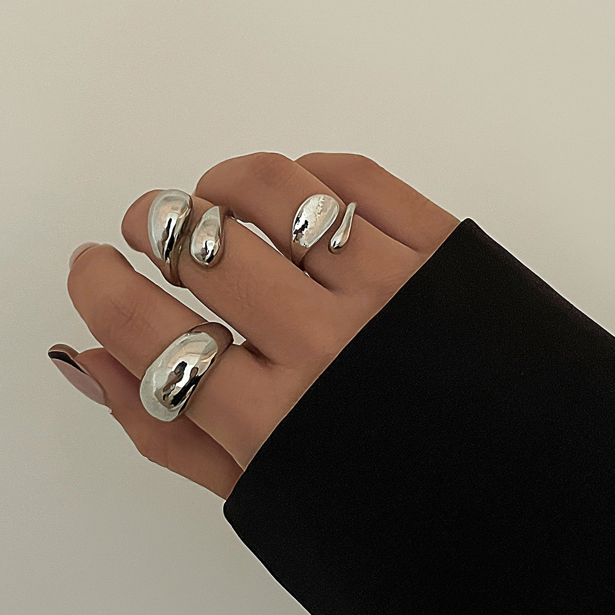 Planderful Vienna Verve Ring Set – Exaggerated Baroque Design