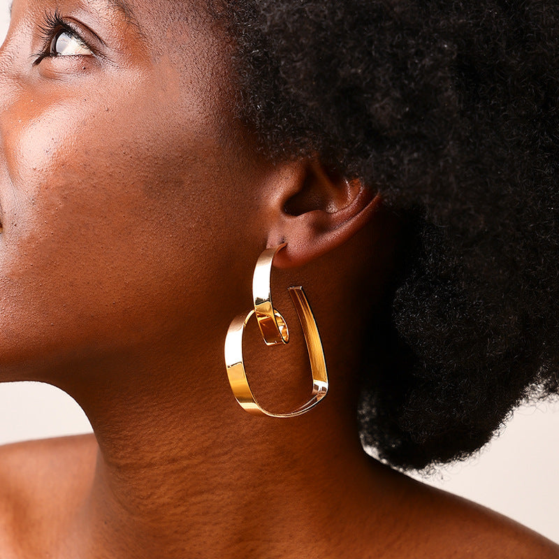 Hollow Heart Earrings - Vienna Verve Collection by Planderful