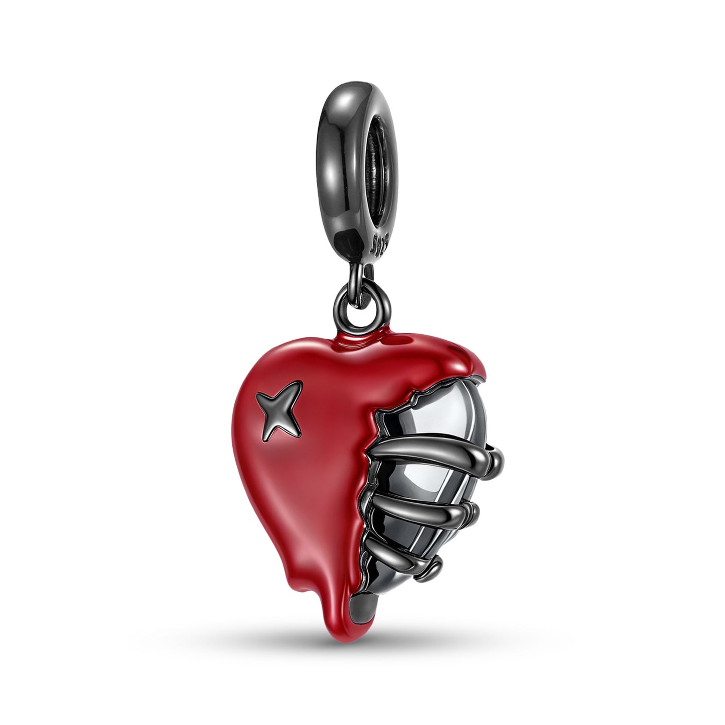 Planderful Jewelry Sterling Silver Heart Necklace Pendant S925 Skull Design Elegant Gift For Women Everywhere