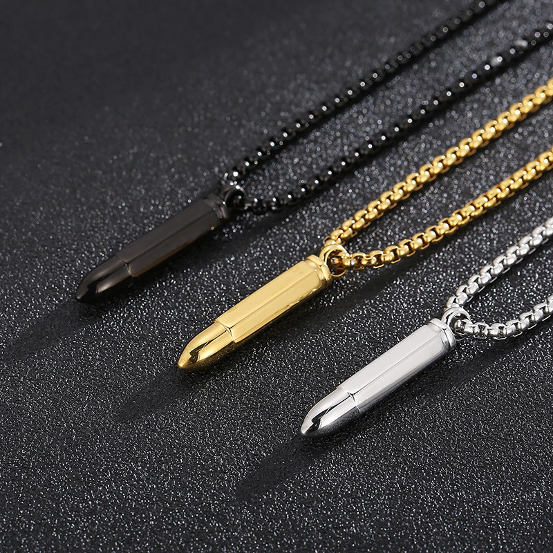 Stylish Multi-Color Electroplated Titanium Steel Pendant for Men