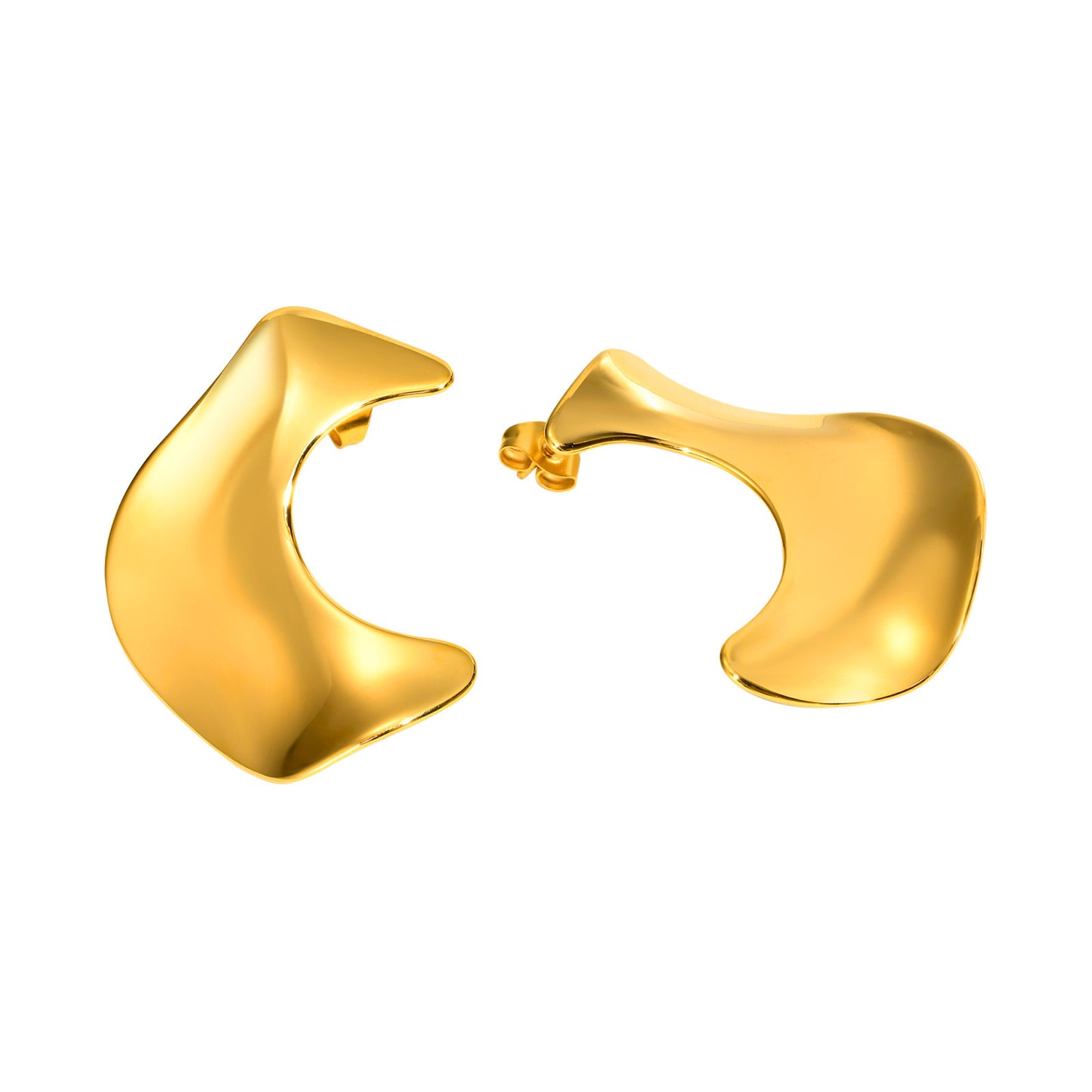 European And American Jewelry Stainless Steel Geometric Earrings