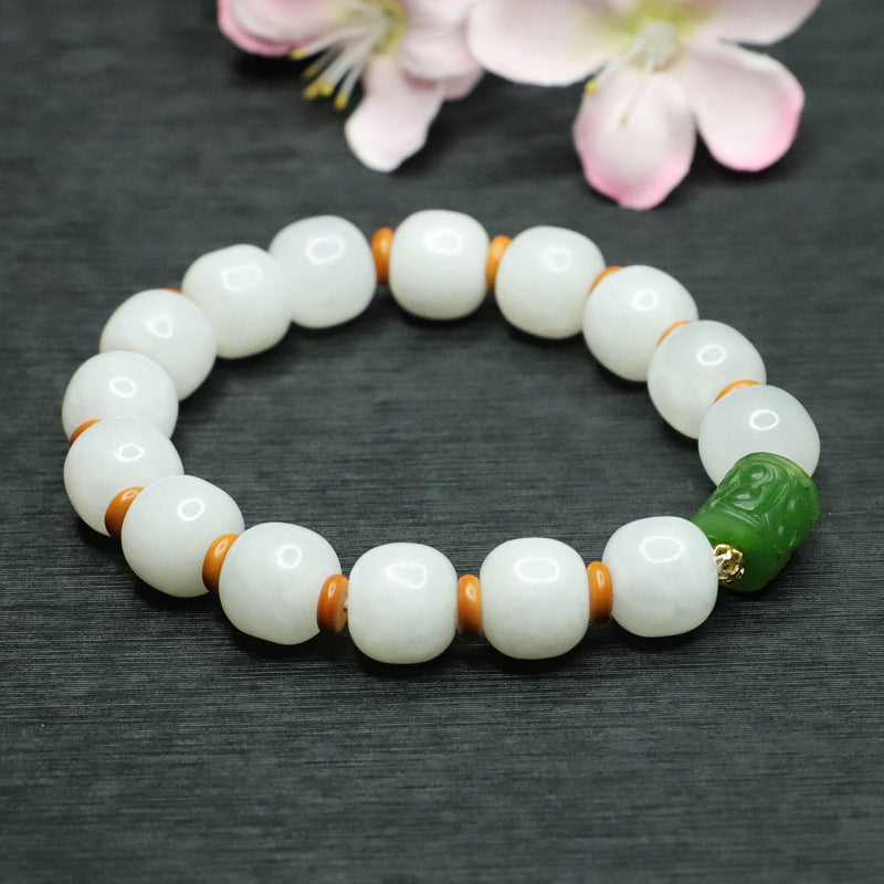 Fortune's Favor Sterling Silver Jade Bracelet