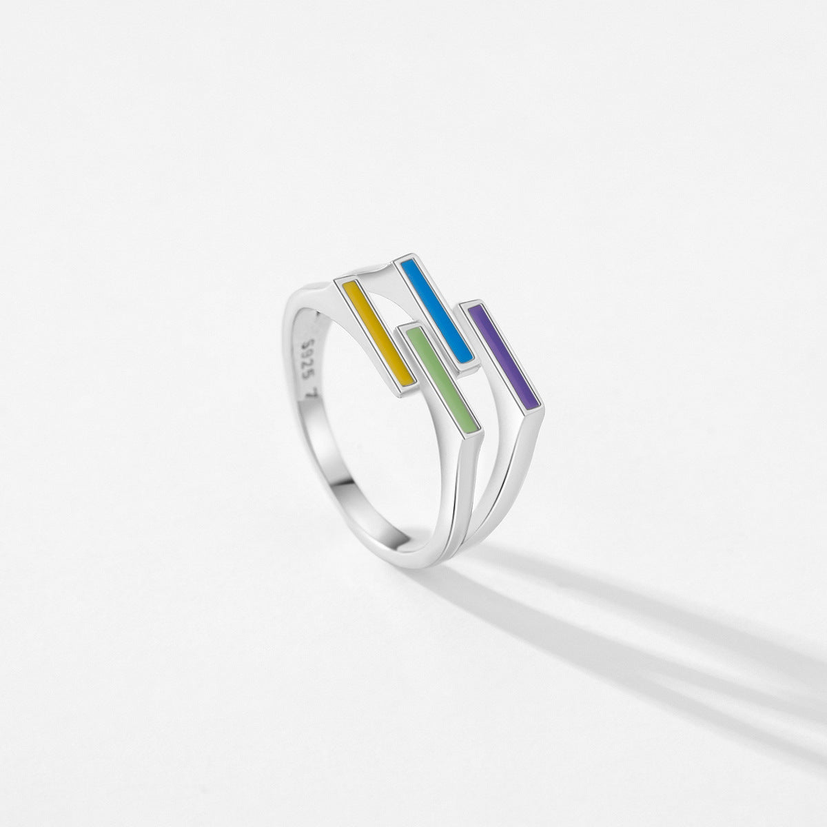 Stylish Sterling Silver Drop Ring for Women with Niche Design