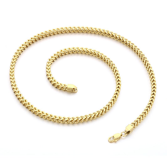 Planderful Keel Chain Necklace Unisex Gold Plated Bold