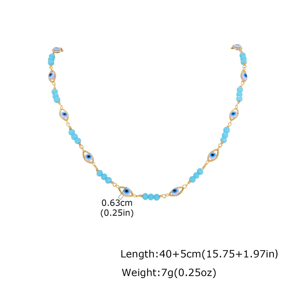 Devil's Eye Copper Necklace
