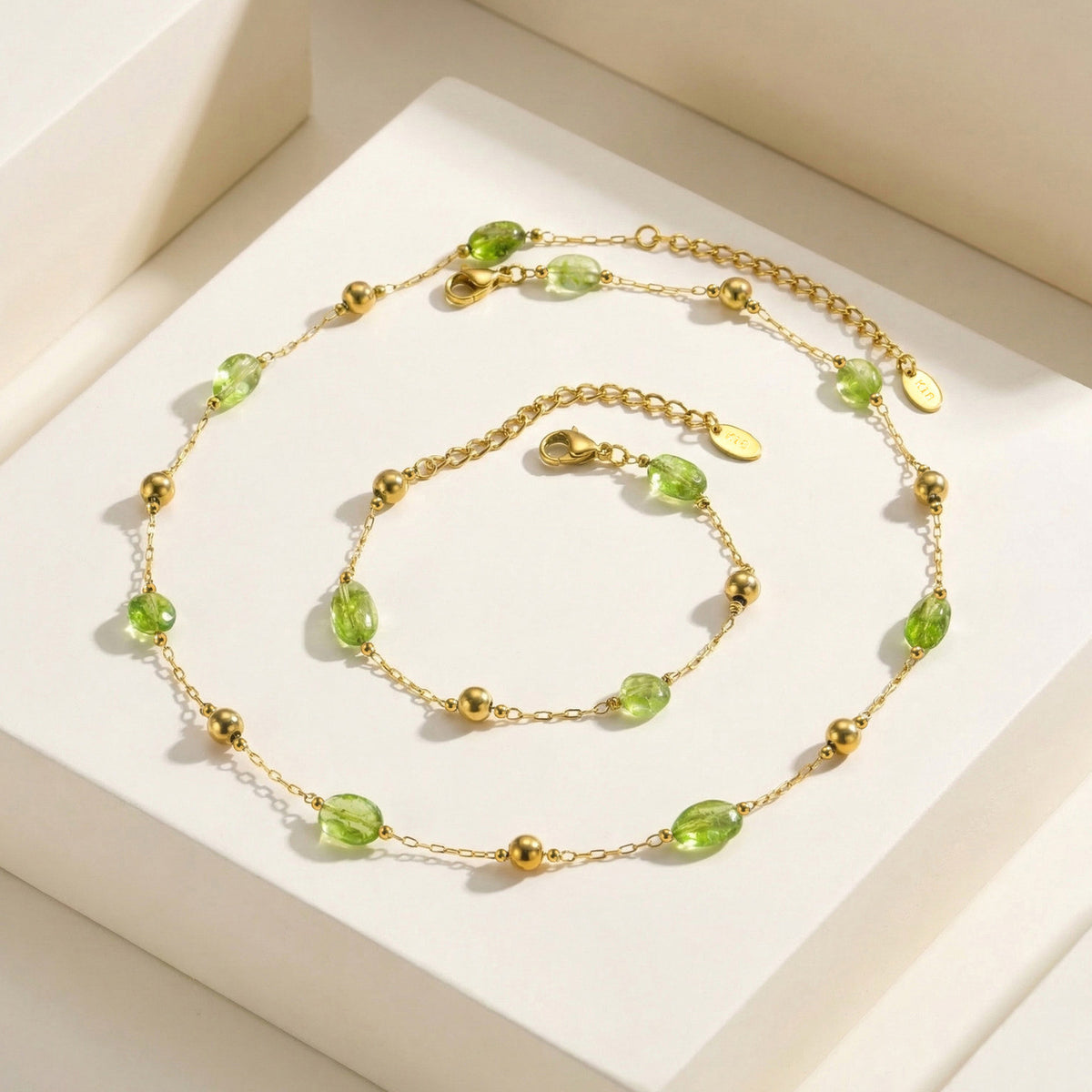 Natural Stone Stainless Steel Bracelet