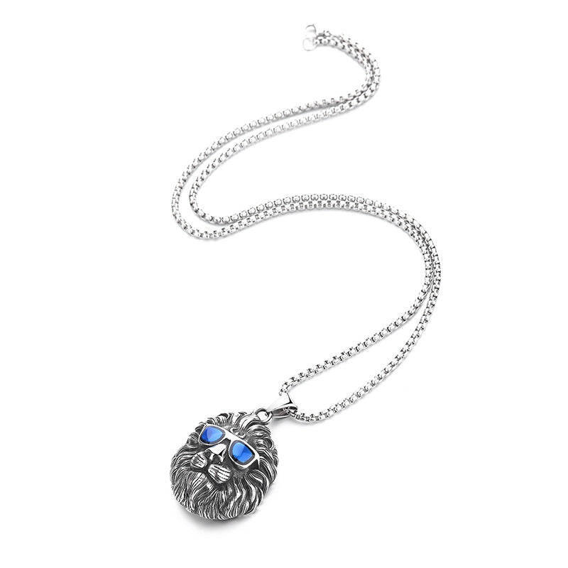 Lion Haifeng Stainless Steel Pendant Necklace