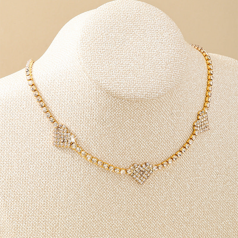 Planderful Vienna Verve Necklace – Elegant Metal Flash Zircon Design