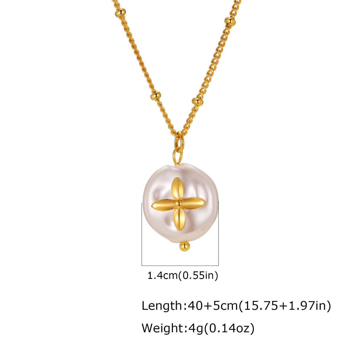 Pearl Stainless Steel Necklace