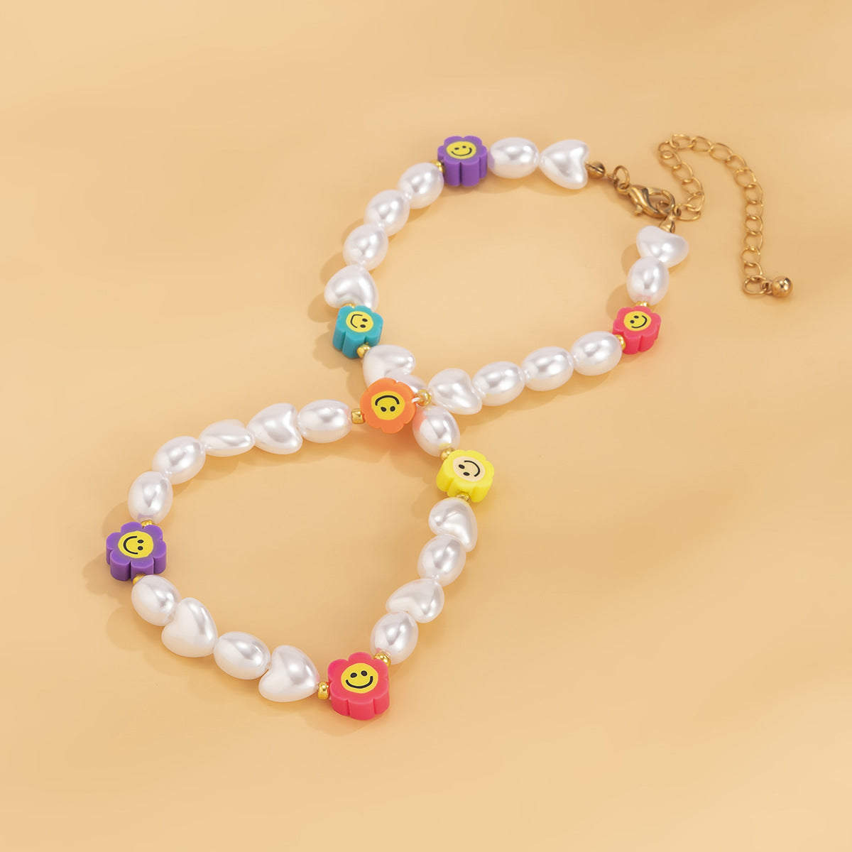 Planderful Vienna Verve Elegant Statement Necklace For Women Floral Imitation Pearl Ethnic Geometric Design