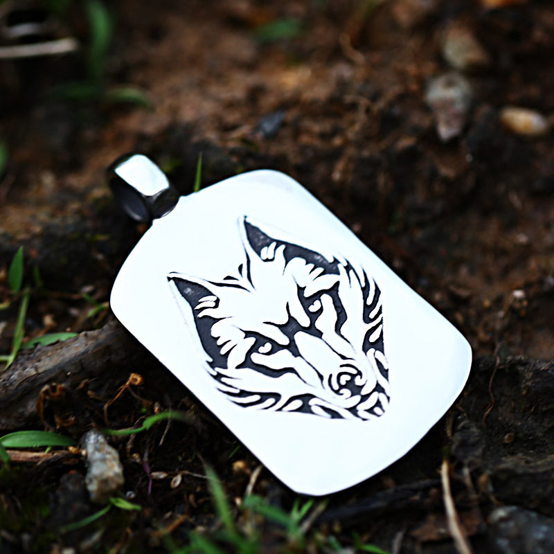 Personalized Retro Wolf Head Pendant in Titanium Steel for Men - Europe and US Market