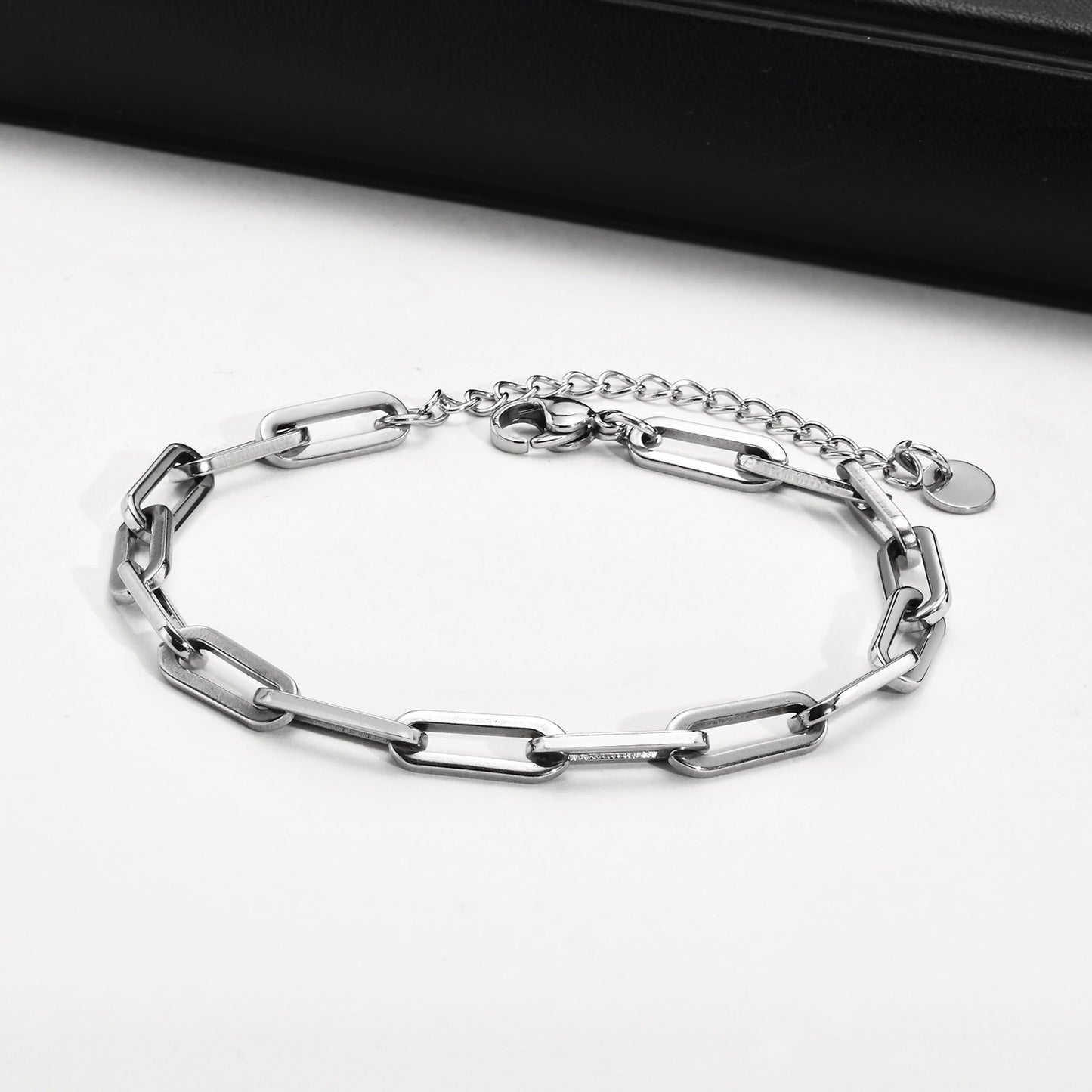 Men's Fashion Bracelet Steel Color Cross Chain Jewelry for Men