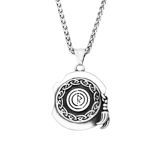 Vintage Viking Stainless Steel Men's Pendant Necklace