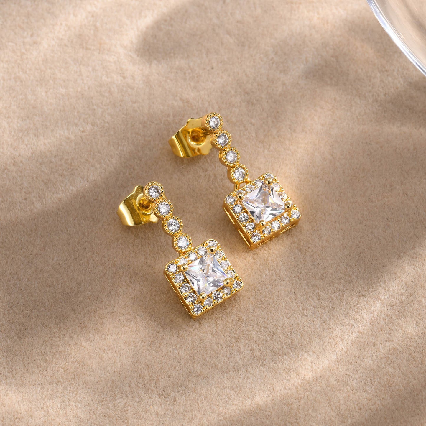 Earrings Zircon Earrings Gold Earrings Women's Fashion Jewelry Wholesale