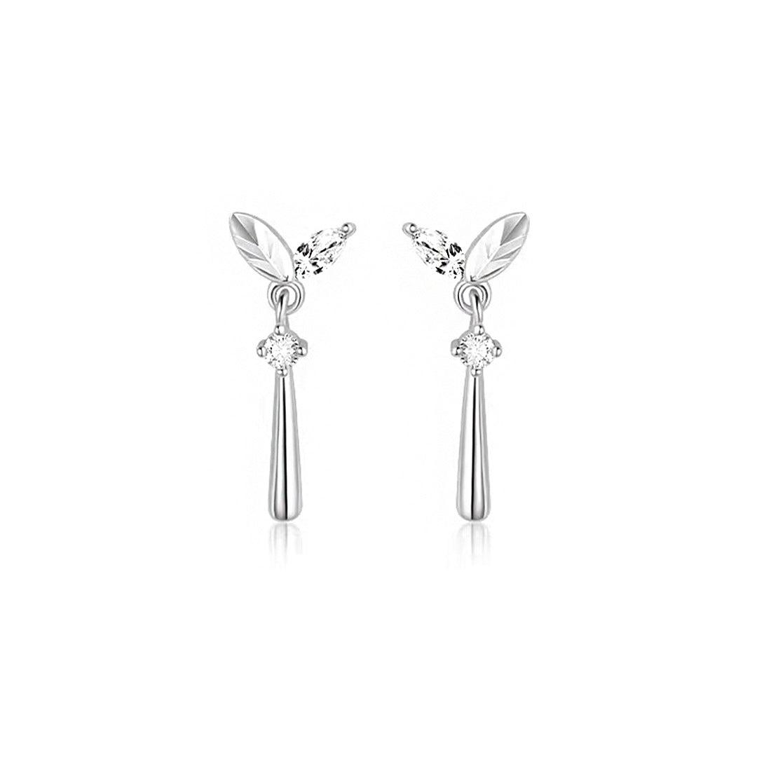 Minimalist Simple 925 Sterling Silver Women's Earrings