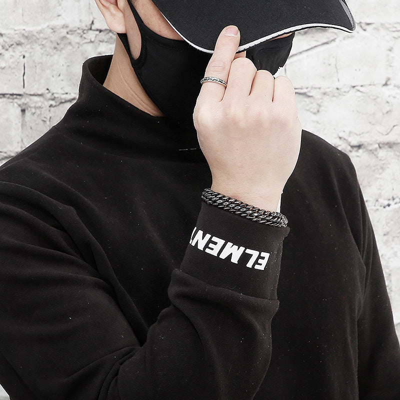 Mesh Stainless Steel Buckle Men's Bracelet
