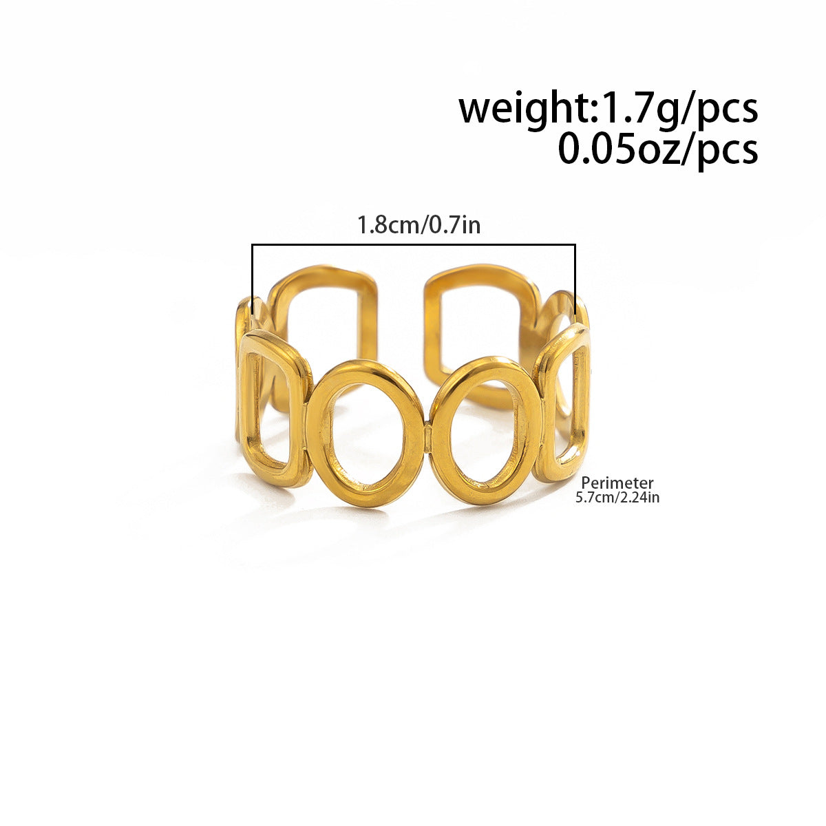 Planderful Stainless Steel Butterfly Ring For Women Vienna Verve Vacation Style Hollow Geometric Opening Jewelry