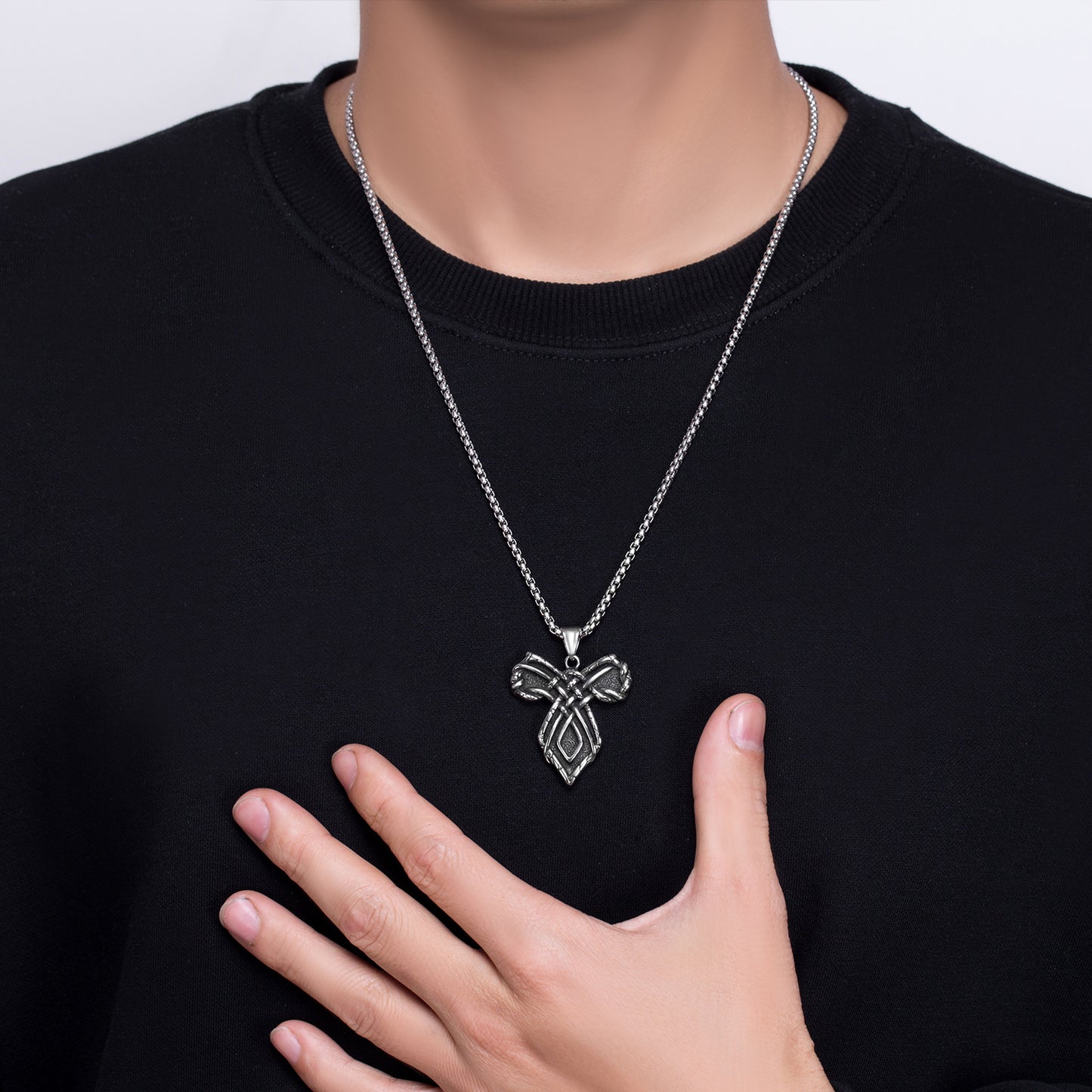 Steel Necklace – Statement Long Men's Hip Hop Chain