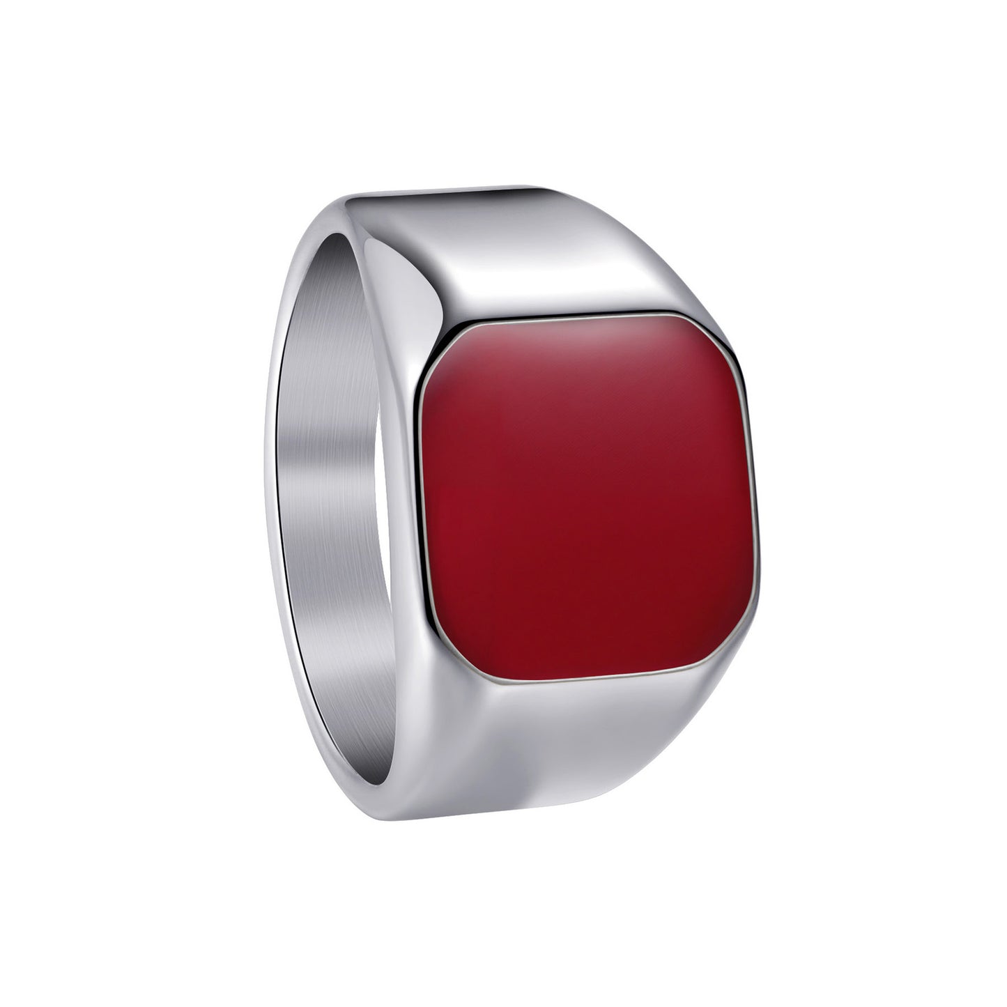 Titanium Steel Ring Unisex Square Design Durable Minimalist Jewelry By Planderful Everyday Genie Collection