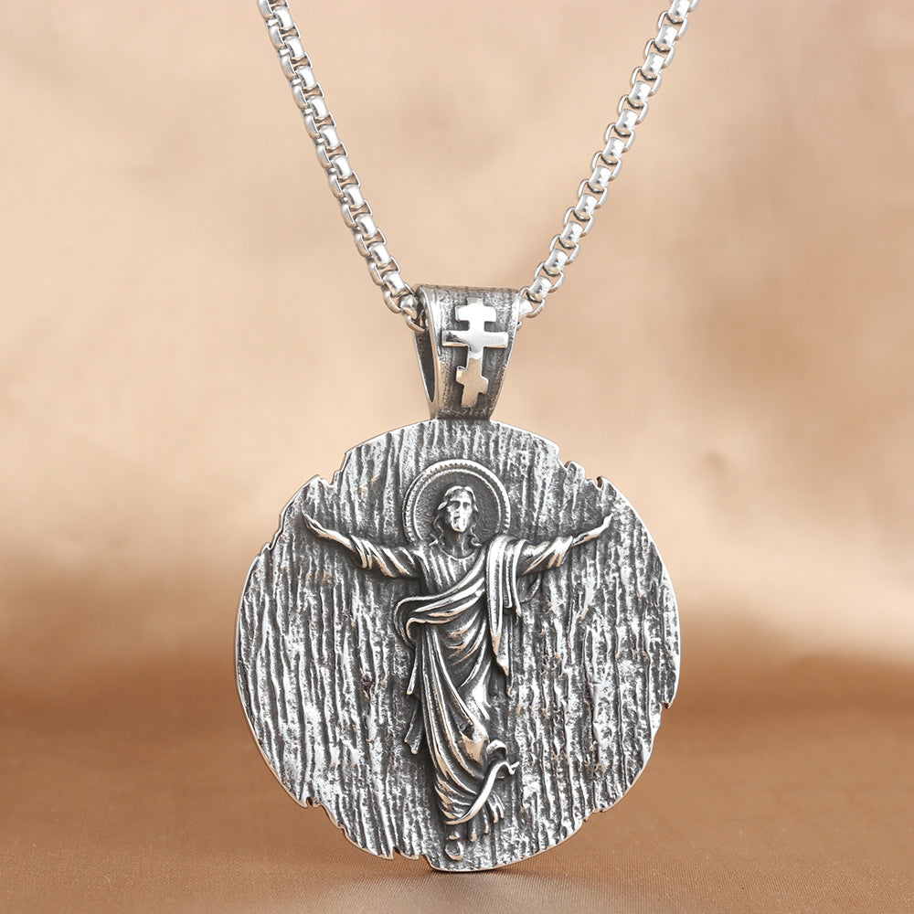 European And American Stainless Steel Pendant Necklace For Men