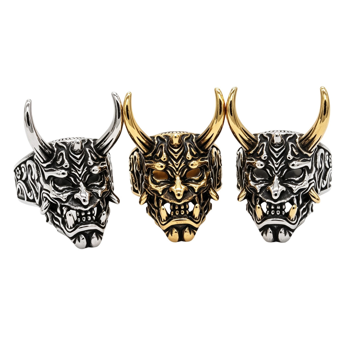 Horned Beast Titanium Steel Ring